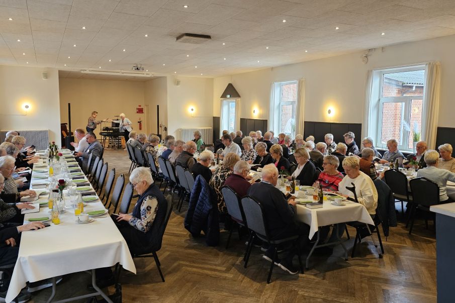 I dag var der Nytårskur med Ældre Sagen Ølgod på Hotel Hjedding