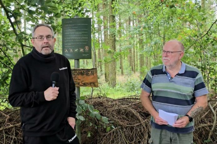 Tonni og Peder besøger Margrethe skoven 
