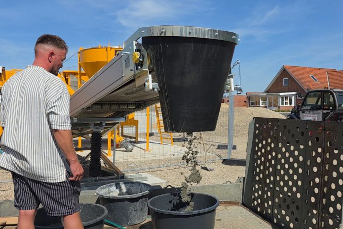 Åbent hus - nu åbner Toft Udlejning nye Fibo Collect drive‑in beton‑anlæg. .