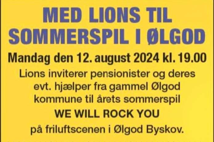 MED LIONS TIL SOMMERSPIL I ØLGOD