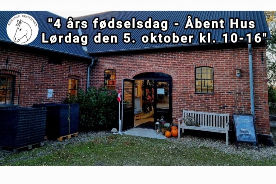 4 års fødselsdag ‐ Åbent Hus Lørdag den 5. oktober kl. 10-16 